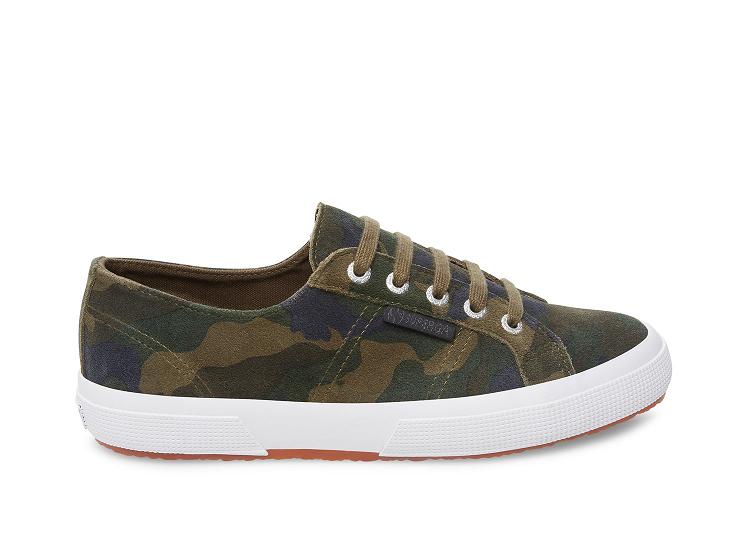 Superga 2750-Suecamow Camouflage - Womens Superga Lace Up Shoes